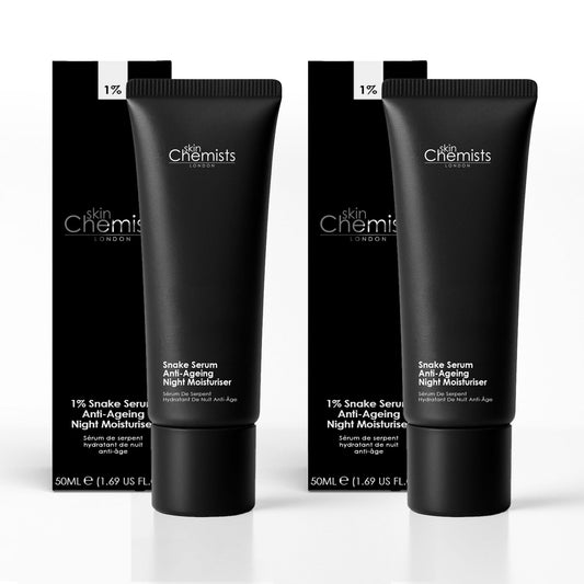 skinChemists Snake Serum Anti-Ageing Night Moisturiser 50ml Duo Set