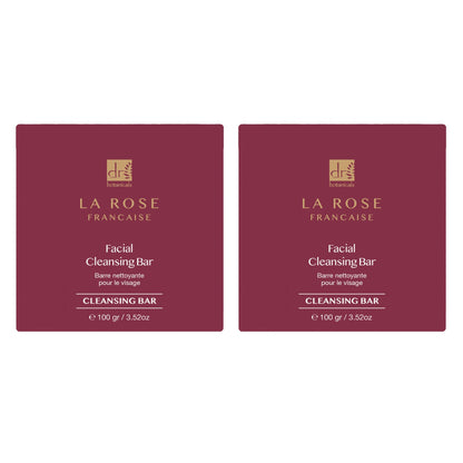 La Rose Française Facial Cleansing Bar 100g x 2 Duo Pack