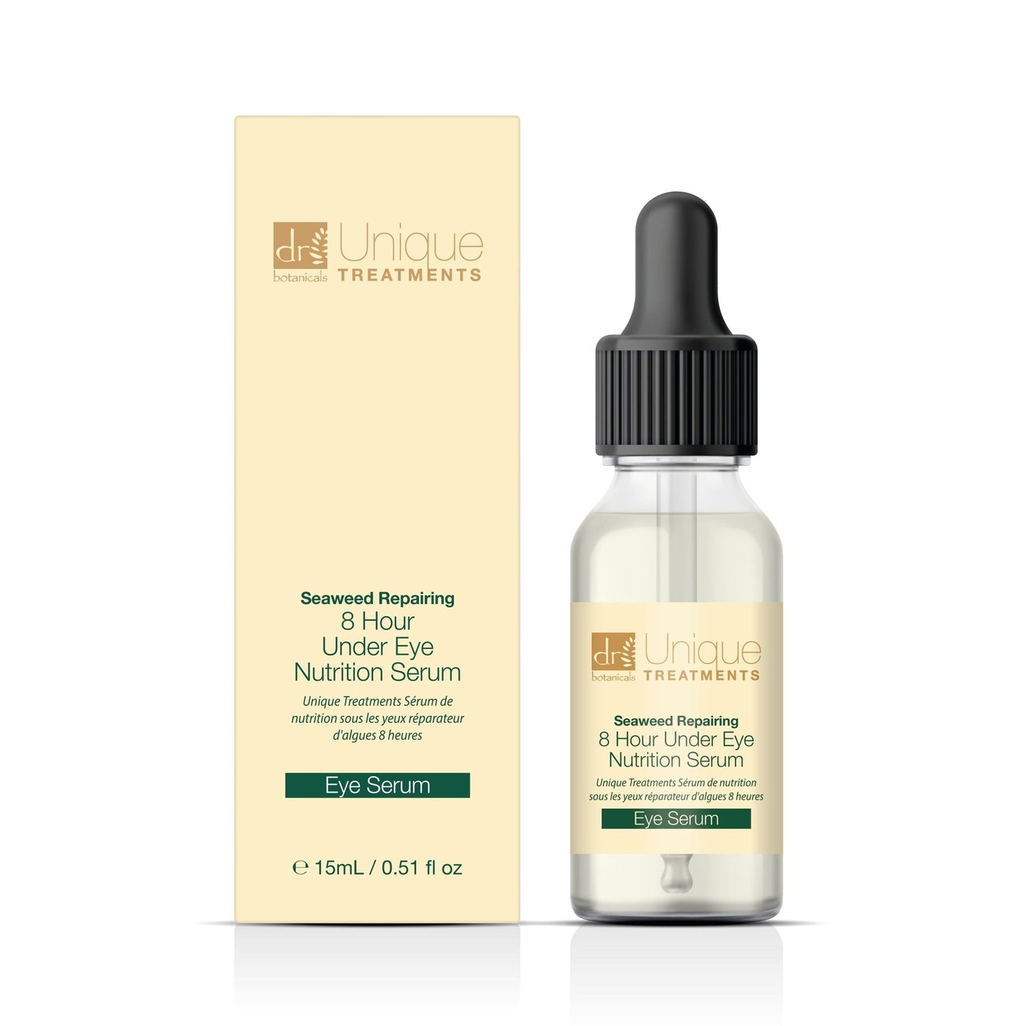 Unique Treatments Seaweed Repairing 8 Hour Under Eye Nutrition Serum 15ml Twin Value Savings Pack