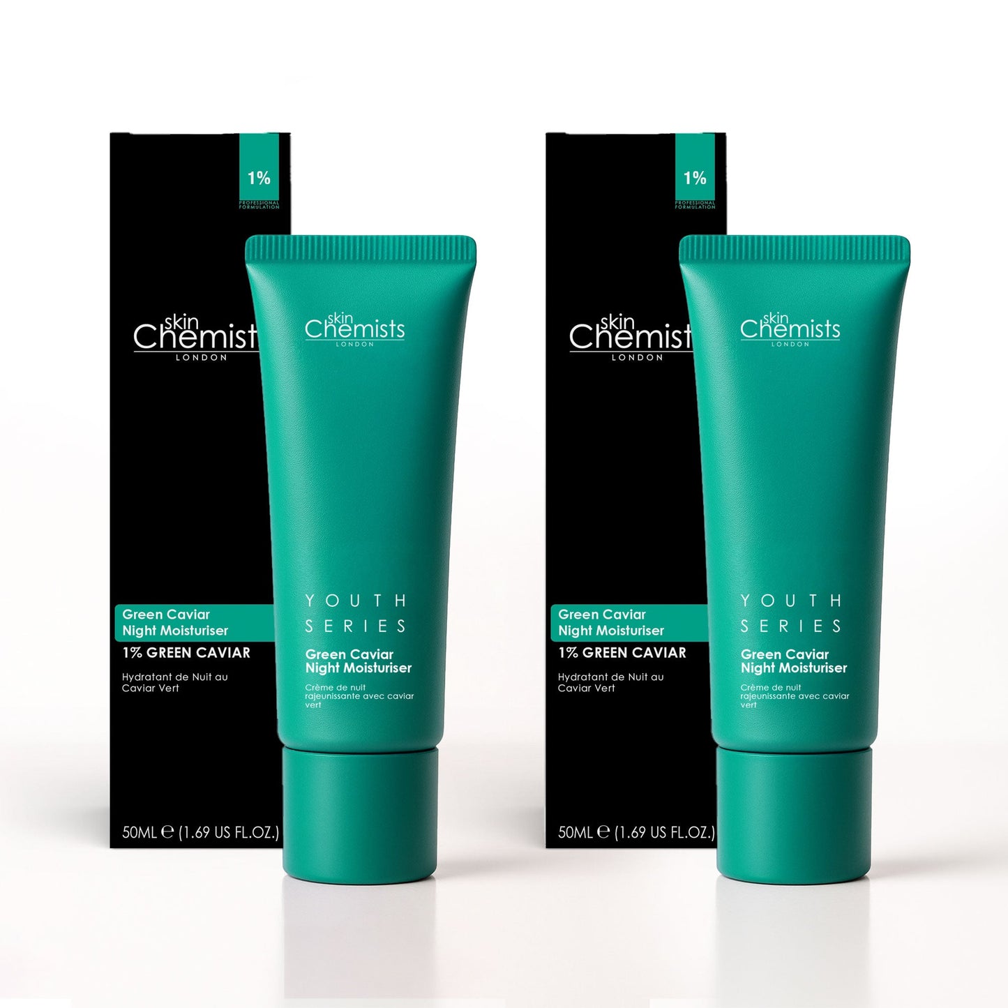 Green Caviar Night Moisturiser 50ml Duo Set