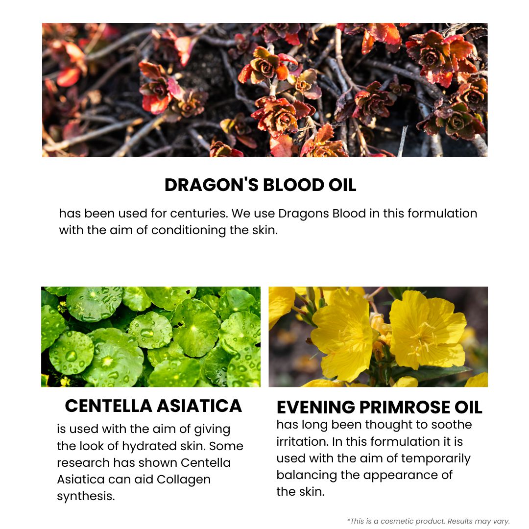 Sensitive Skin Serum Dragon's Blood 5%, Centella Asiatica 3%, Evening Primrose Oil 1% 30ml Twin Value Savings Pack