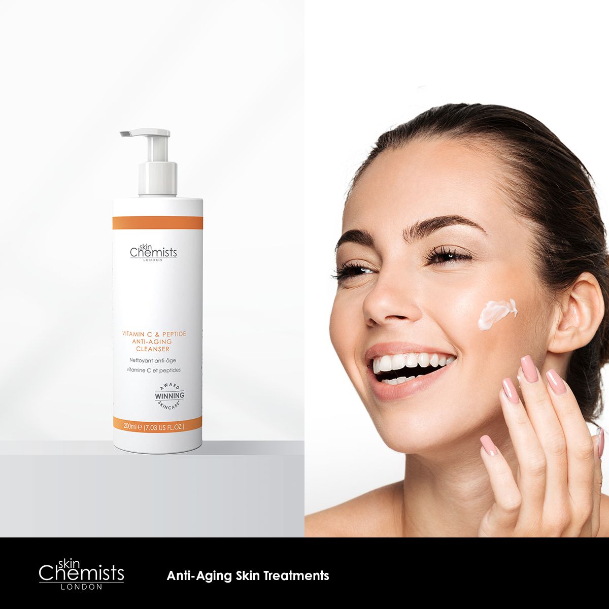 Vitamin C & Peptide Cleanser 200ml Twin Value Savings Pack