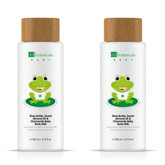 Sweet Almond Oil & Chamomile Baby Body Milk 200ml x 2 Duo Pack