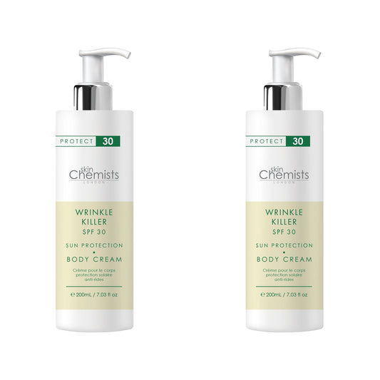 Wrinkle Killer Sun Protection Body Cream SPF 30 200ml x 2 Duo Pack