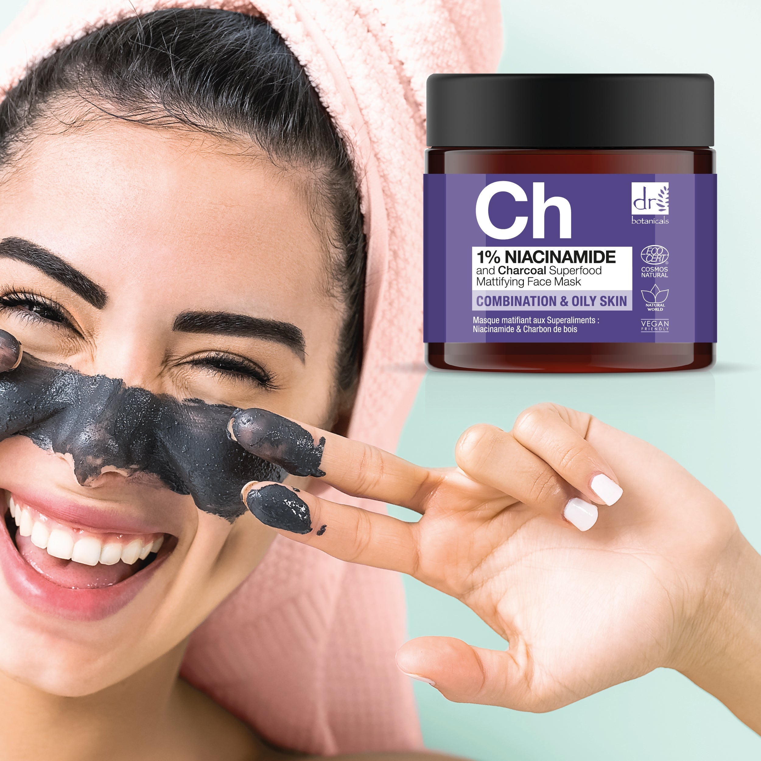 Niacinamide & Charcoal Superfood Mattifying Face Mask