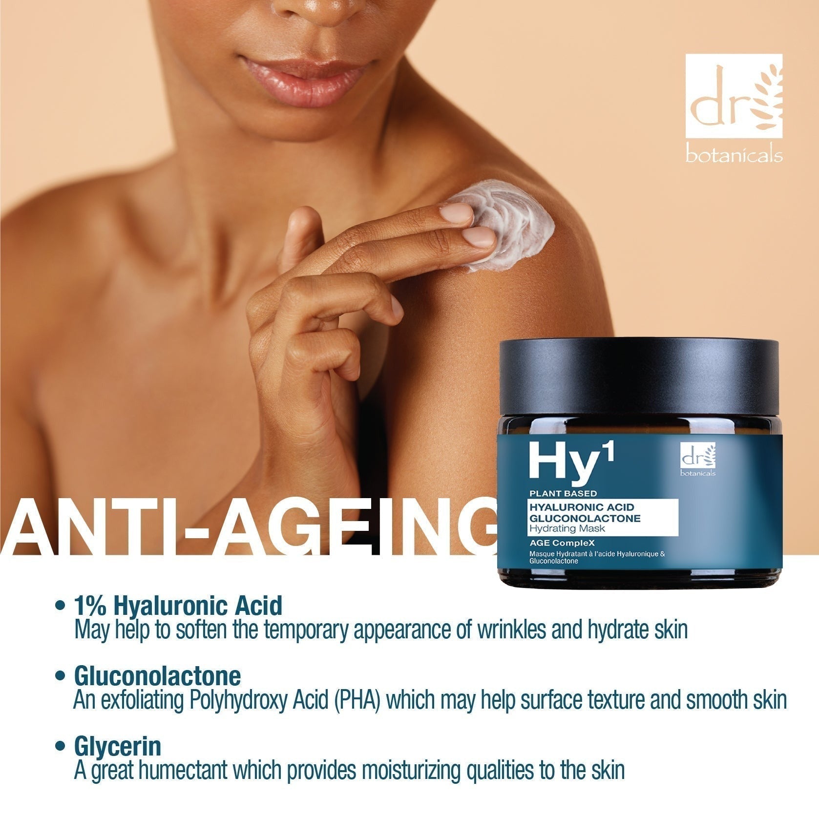 Hyaluronic Acid 1% & Gluconolactone Mask 60ml - skinChemists