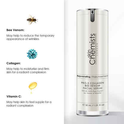 Anti-Ageing Pro-5 Collagen Bee Venom Facial Serum 30ml
