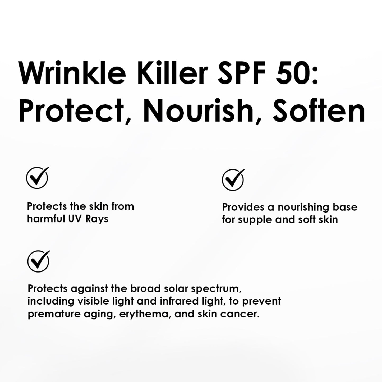Wrinkle Killer Sun Protection Day Moisturiser SPF 50 60ml