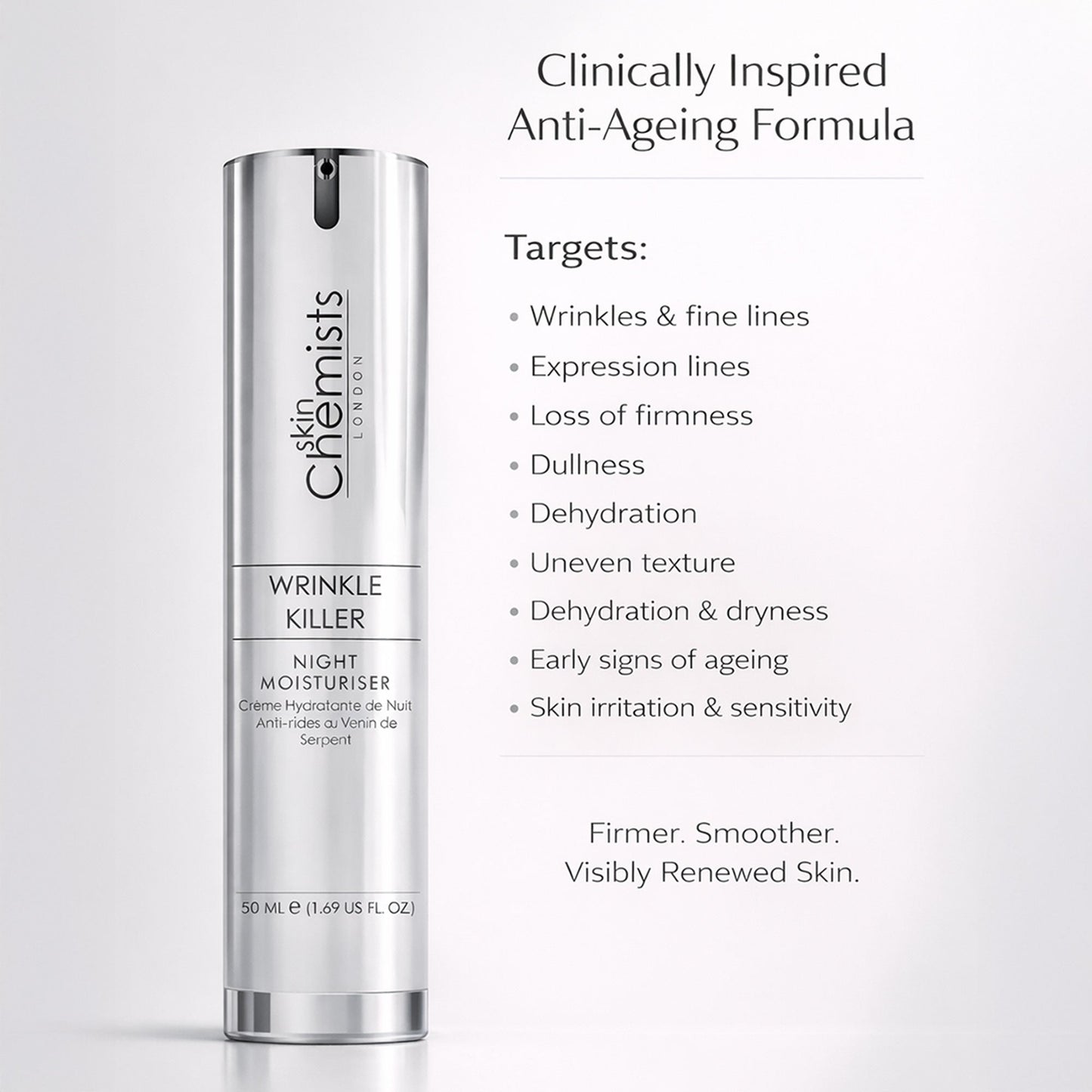 SC Wrinkle Killer Night Moisturiser 50ml - skinChemists