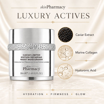 1% Caviar Limited Edition Repairing Anti-Ageing Night Moisturiser 50ml
