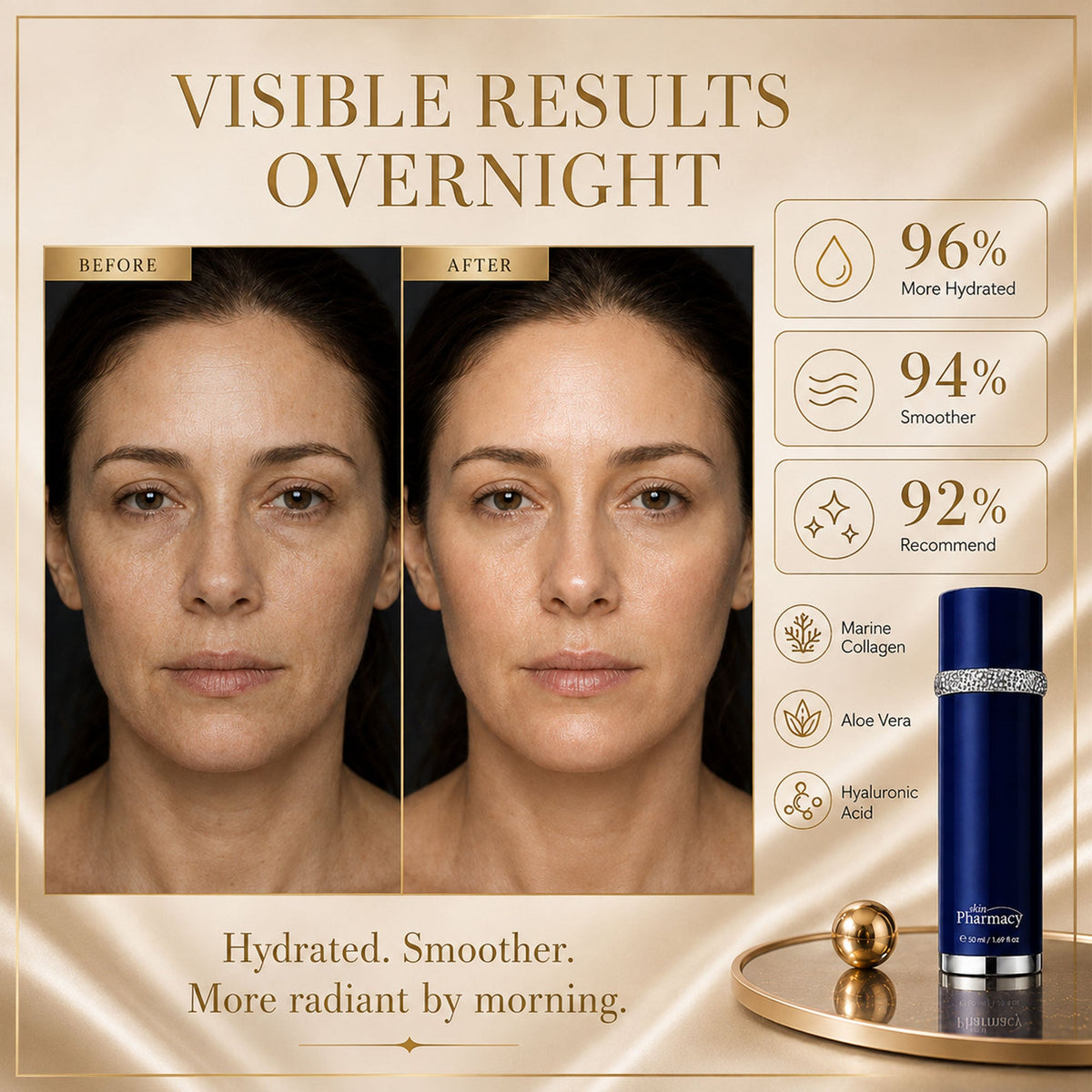 1% Marine Collagen Time Fix Anti-Ageing Serum 50ml