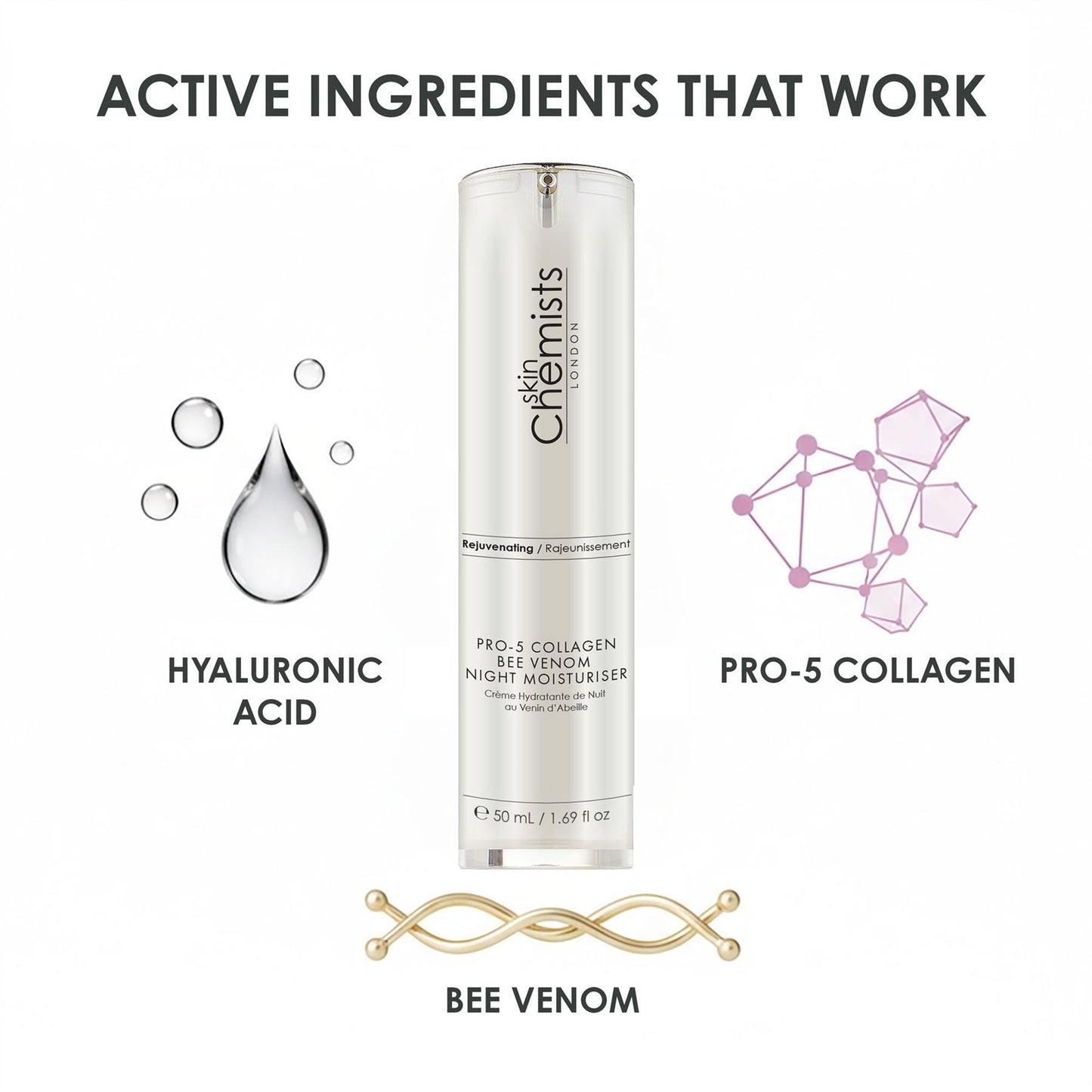 Pro-5 Collagen Bee Venom Night Moisturiser 50ml