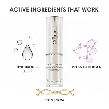 Pro-5 Collagen Bee Venom Night Moisturiser 50ml