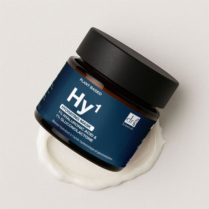 Dr Botanicals Hydrating Face Mask | 1% Hyaluronic Acid & 1% Gluconolactone (PHA) | Hydrates & Brightens