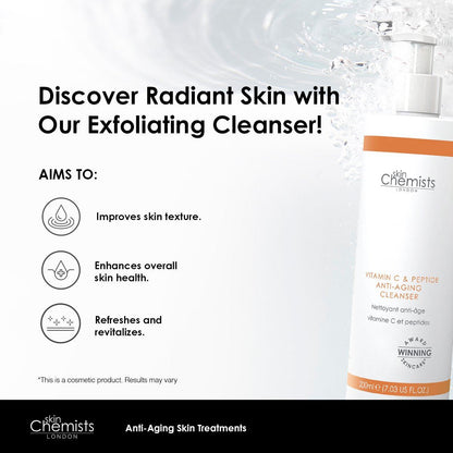 Vitamin C & Peptide Cleanser 200ml - skinChemists