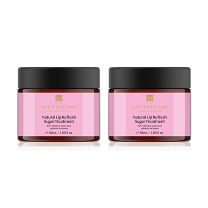 Dr Botanicals Natural Lip Refresh Sugar Treatment 50ml Twin Value Savings Pack - skinChemists