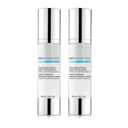 MD Formula Free Radical Defence Daily Moisturiser 50ml Twin Value Savings Pack - skinChemists