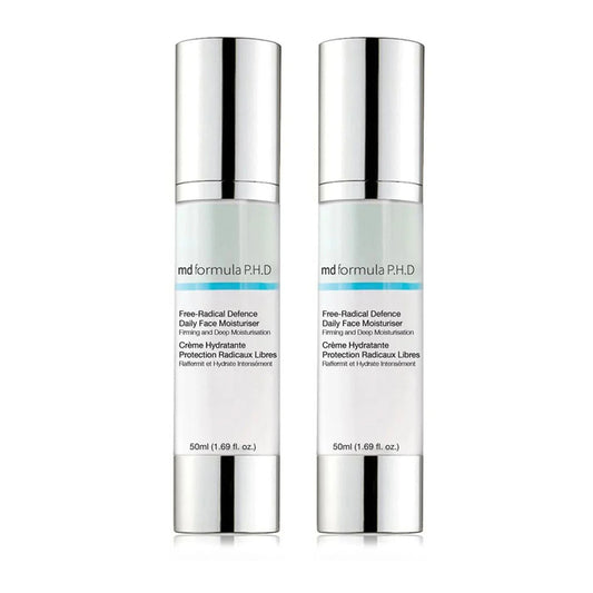 MD Formula Free Radical Defence Daily Moisturiser 50ml Twin Value Savings Pack