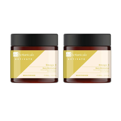 Dr Botanicals Activate Omega 3 Berry Moisturiser 60ml Twin Value Savings Pack - skinChemists