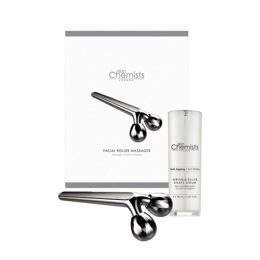 SC Facial Roller Massager+SC Wrinkle Killer Snake Serum 30ml