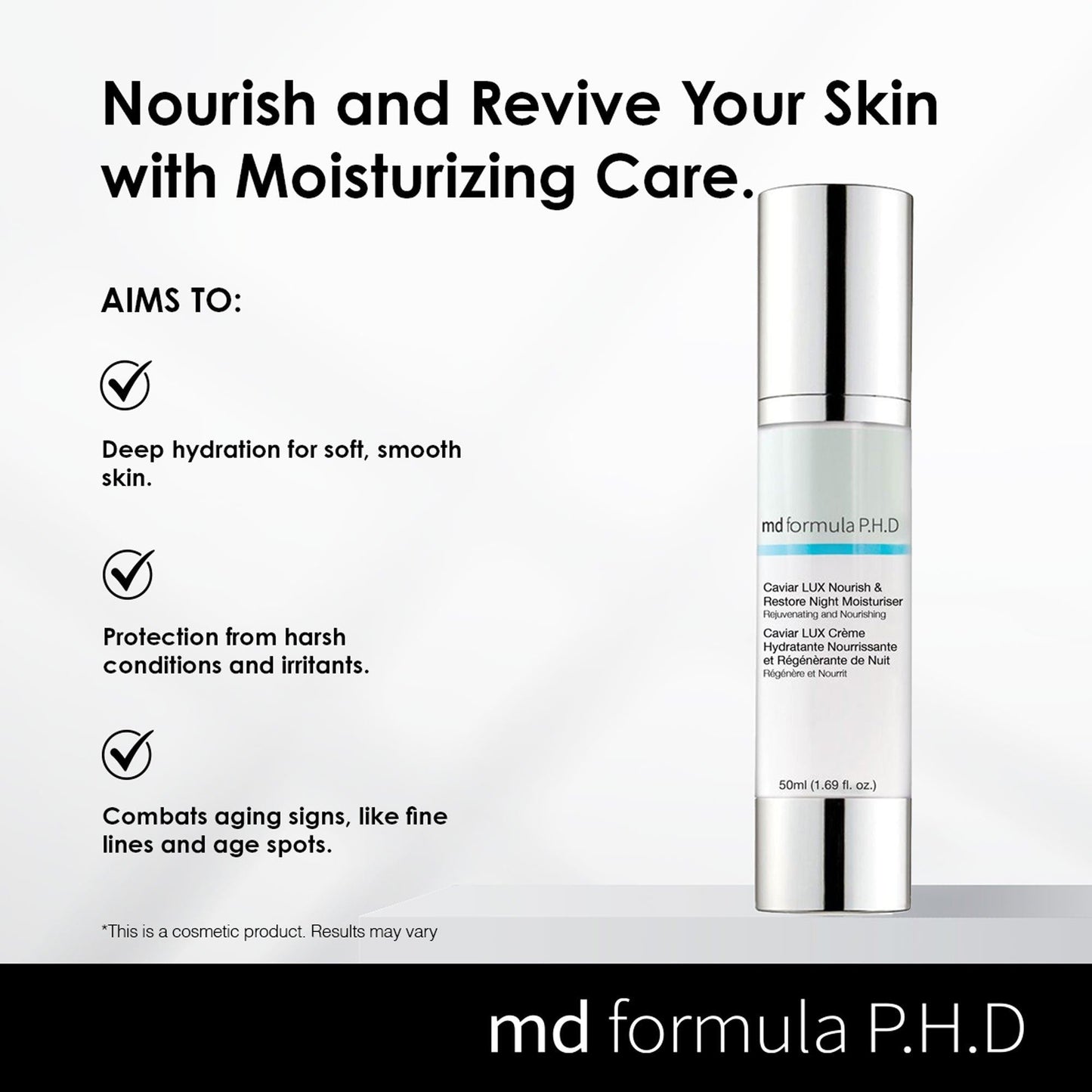 Caviar LUX Nourish & Restore Night Moisturiser 50ml - skinChemists