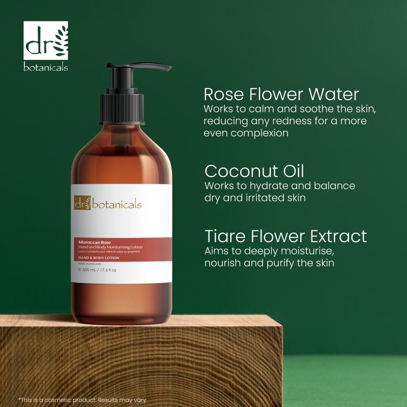 Moroccan Rose Hand & Body Moisturising Lotion 500ml - skinChemists