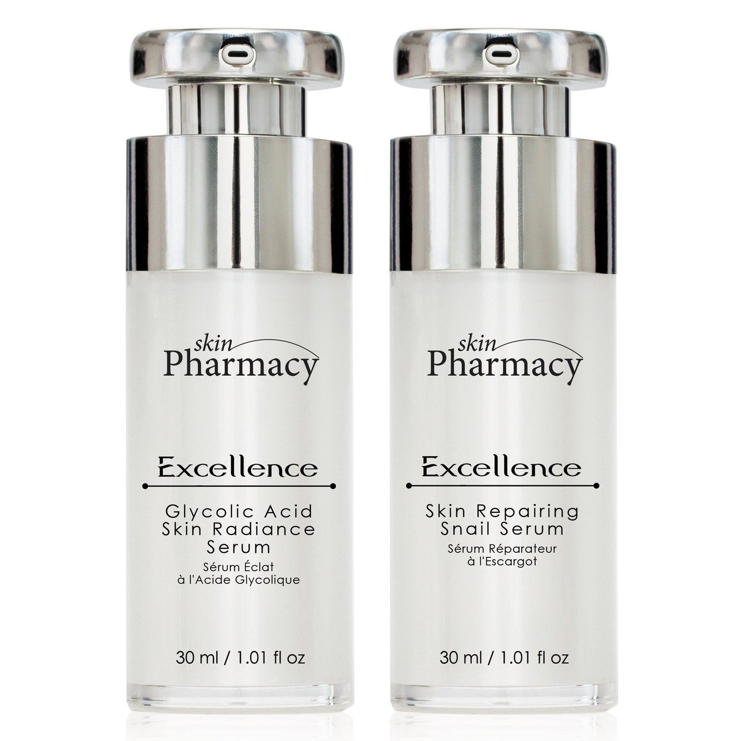 K2 SP Excellence Glycolic Acid Skin Radiance Serum + Excellence Skin-Repairing Snail Serum- - skinChemists