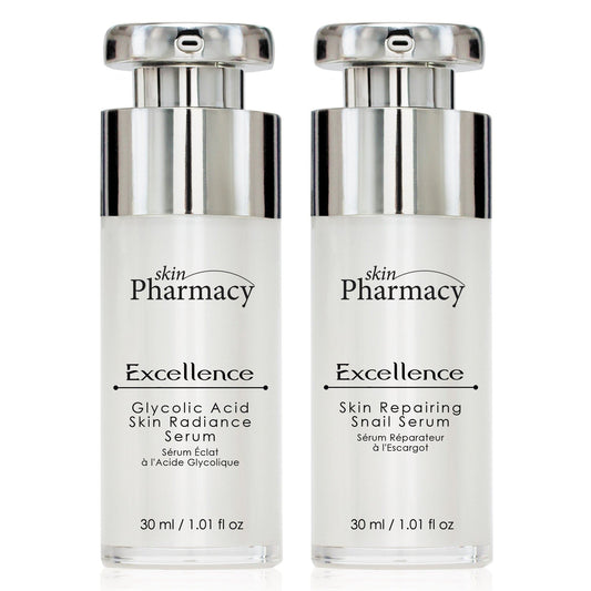 K2 SP Excellence Glycolic Acid Skin Radiance Serum + Excellence Skin Repairing Snail Serum 