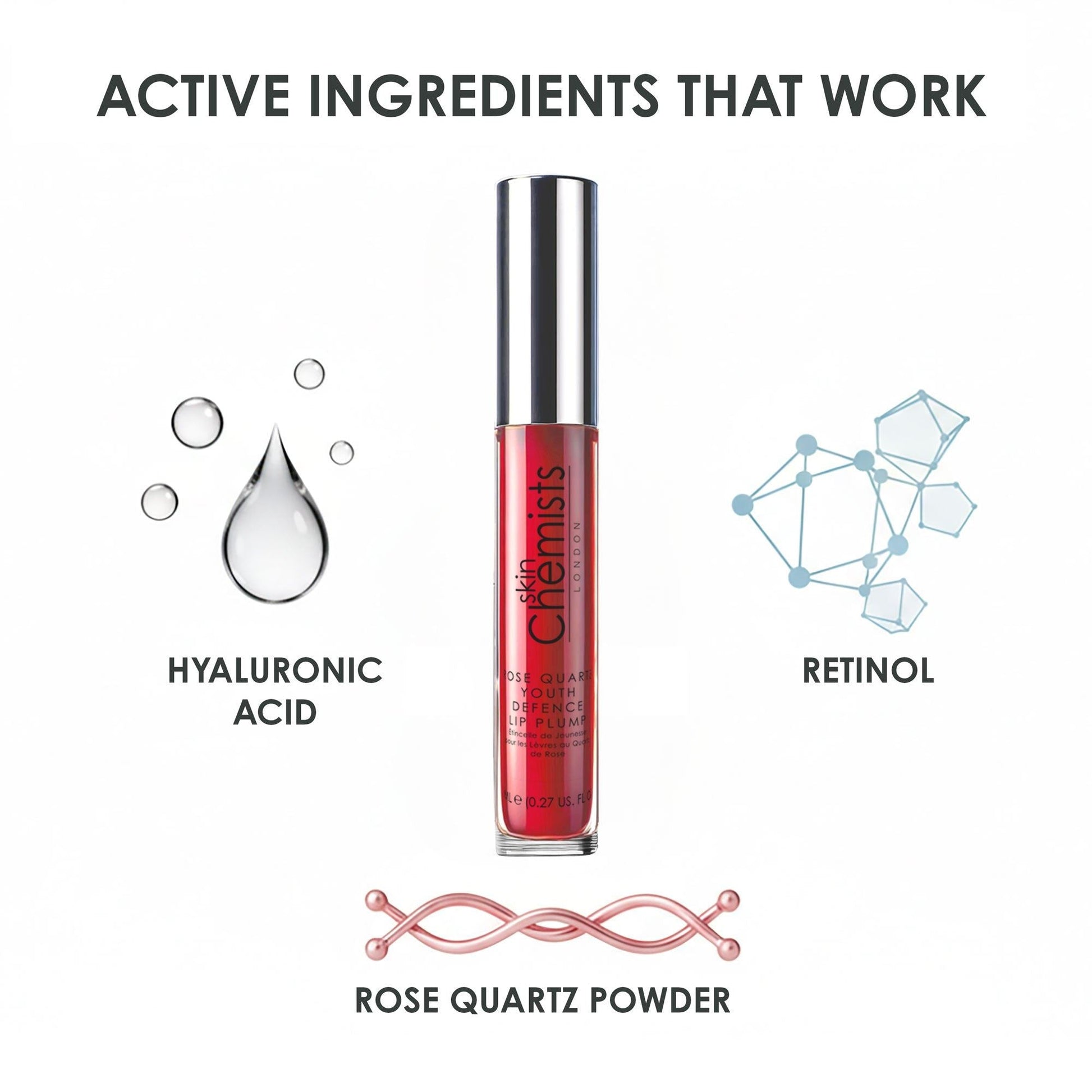 Rose Quartz Youth Defence Lip Plump 8ml - skinChemists