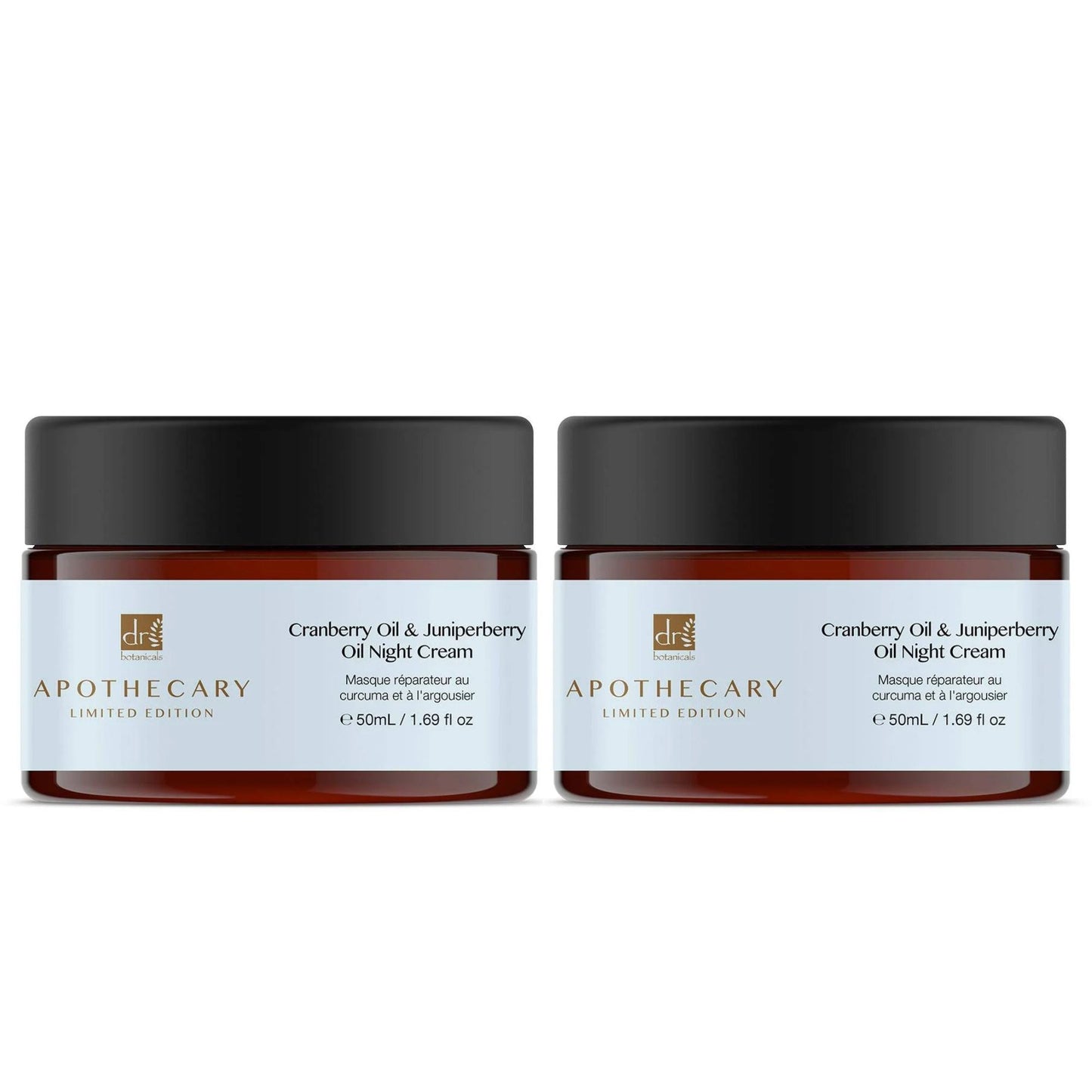 Dr Botanicals Cranberry Oil & Juniperberry Oil Night Cream 50ml Twin Value Savings Pack - skinChemists