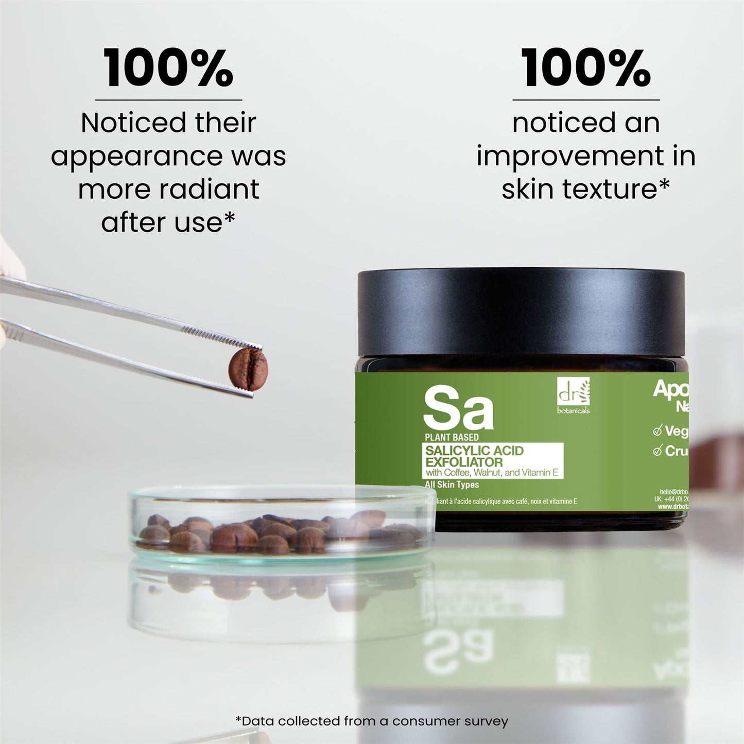 Salicylic Acid Exfoliator with Coffee, Walnut & Vitamin E 60ml - skinChemists