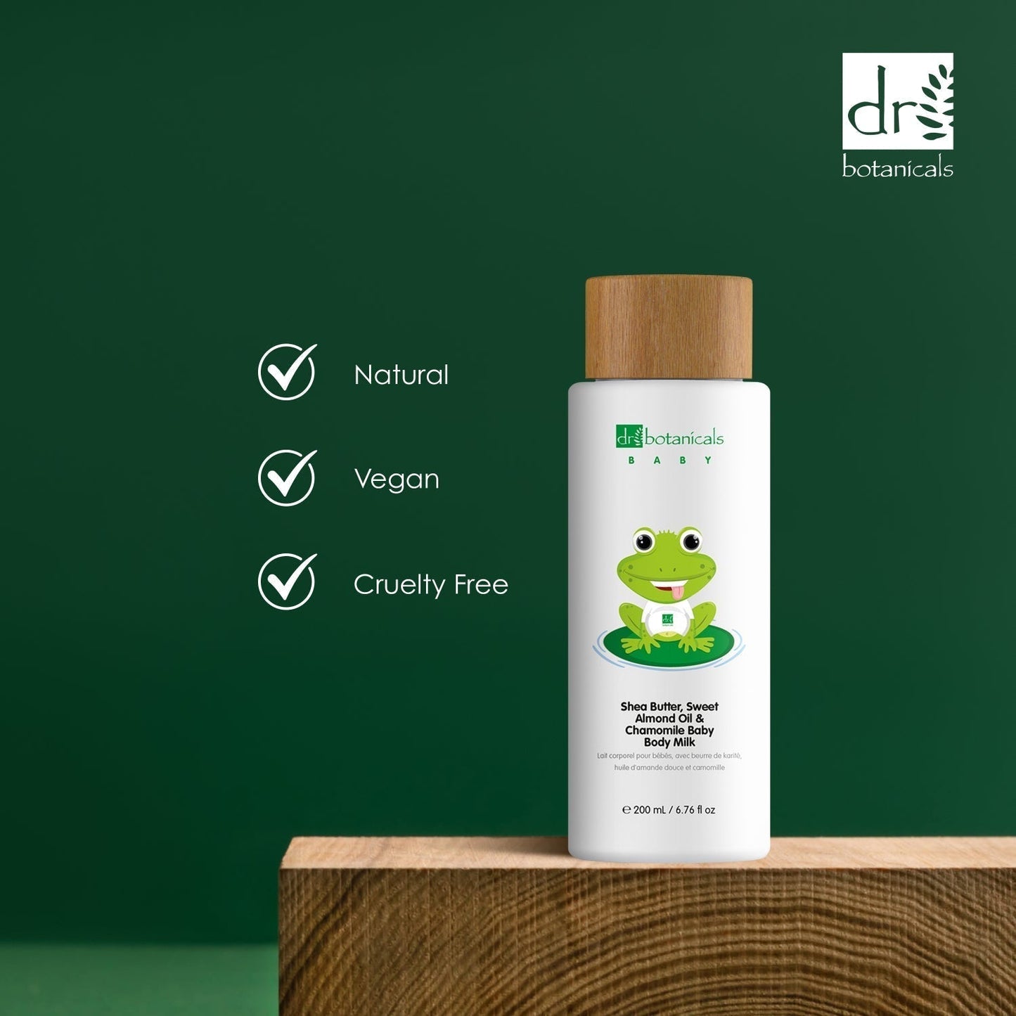 Sweet Almond Oil & Chamomile Baby Body Milk 200ml x 2 Duo Pack