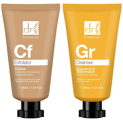 Coffee Exfoliator & Grapefruit Superfood Cleansing Starter Kit - skinChemists