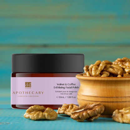 Dr Botanicals Walnut & Coffee Exfoliating Facial Polish 50ml Twin Value Savings Pack - skinChemists