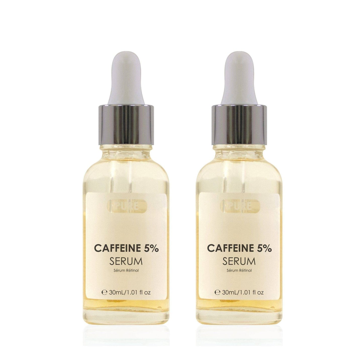 skinChemists Pure Caffeine 5% Biphase Serum 30ml Twin Value Savings Pack - skinChemists