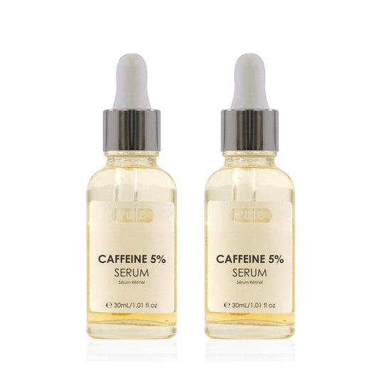 skinChemists Pure Caffeine 5% Biphase Serum 30ml Twin Value Savings Pack