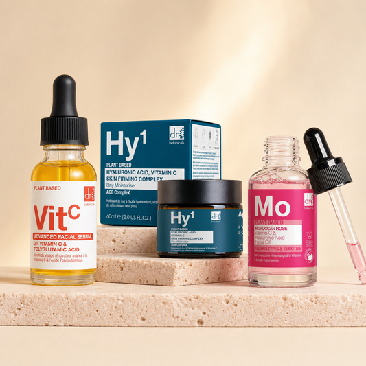 Brighten & Glow Routine three-product skincare bundle
