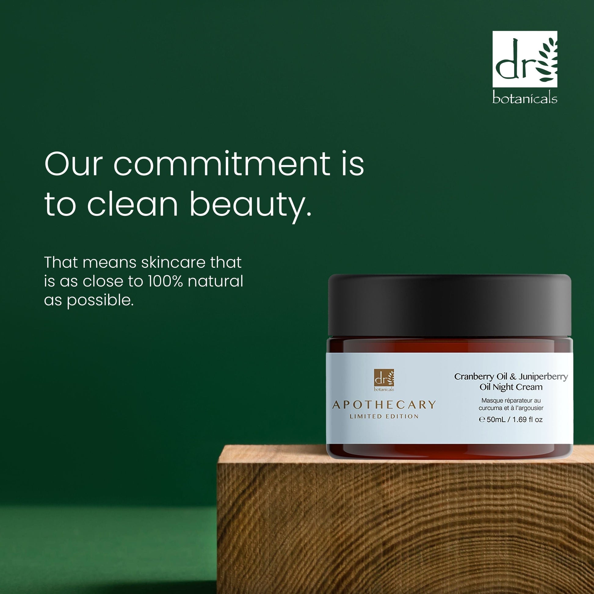Dr Botanicals Cranberry Oil & Juniperberry Oil Night Cream 50ml Twin Value Savings Pack - skinChemists