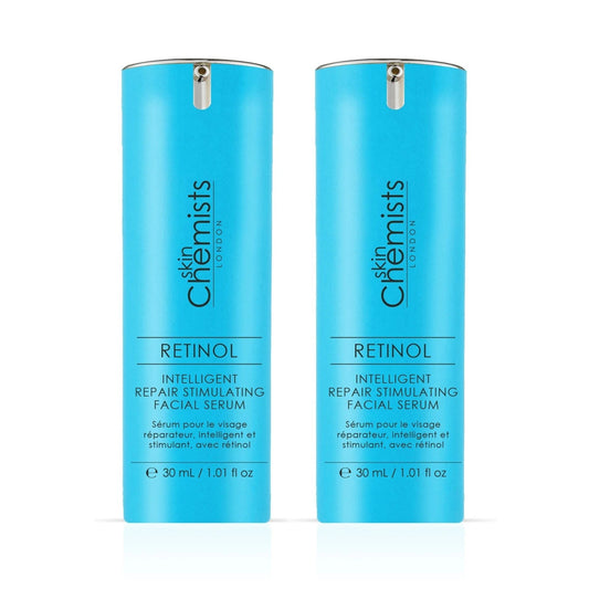 skinChemists Retinol Intelligent Repair Stimulating Facial Serum 30ml Twin Value Savings Pack