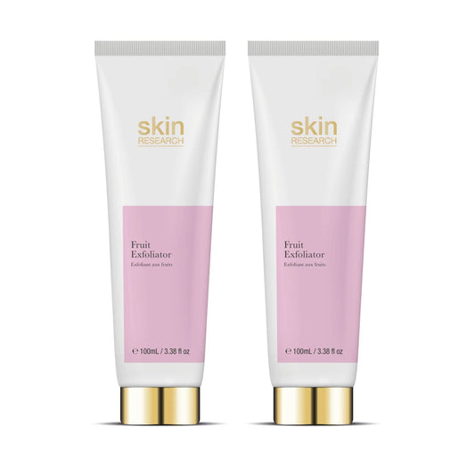 Skin Research Fruit Face Exfoliator 100ml Twin Value Savings Pack