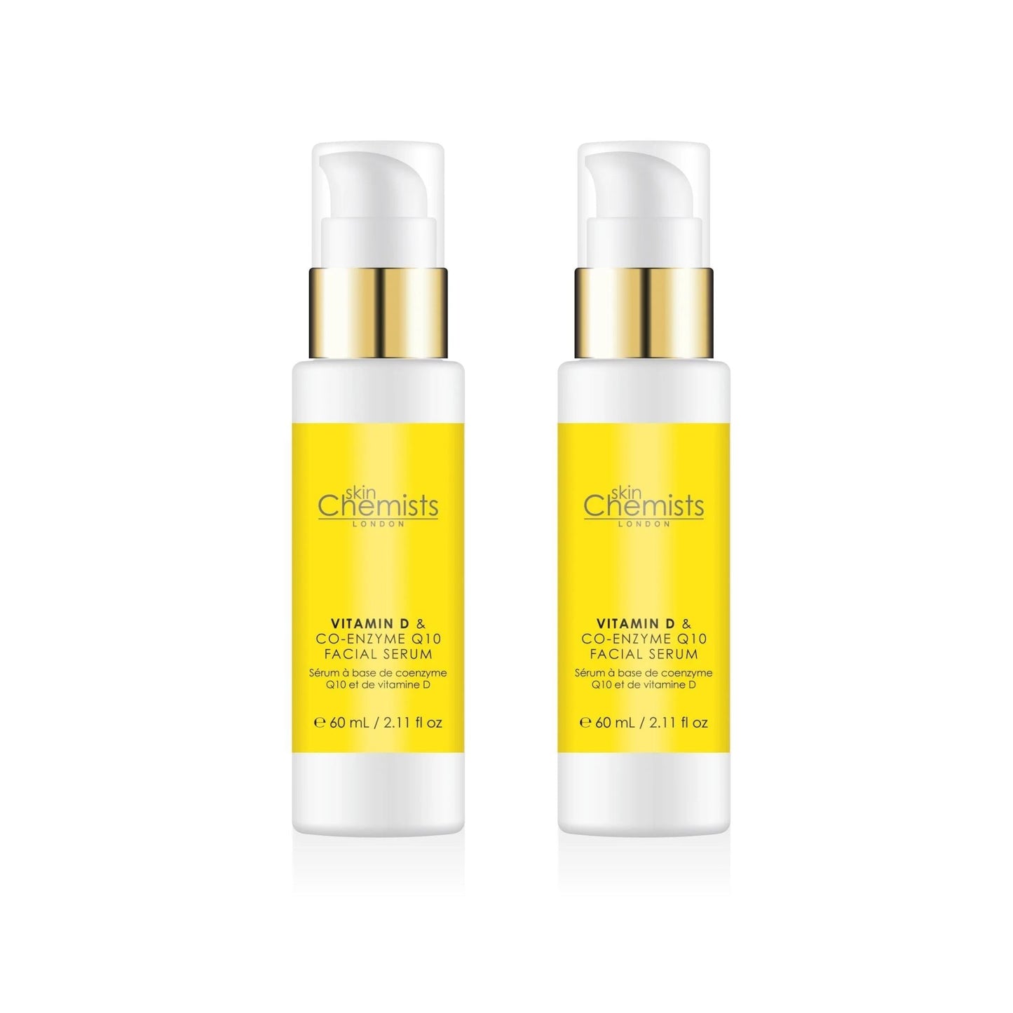 skinChemists Vitamin D Co-Enzyme Q10 & Vitamin D Serum 50ml Twin Value Savings Pack - skinChemists
