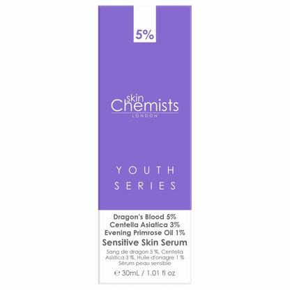Sensitive Skin Serum Dragon's Blood 5%, Centella Asistica 3%, Evening Primrose Oil 1% 30ml - skinChemists