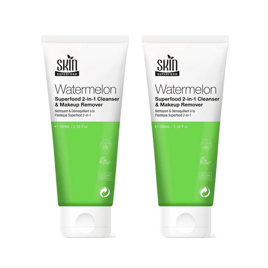 Skin Superfood Watermelon Superfood 2-in-1 Cleanser & Makeup Remover 100ml Twin Value Savings Pack