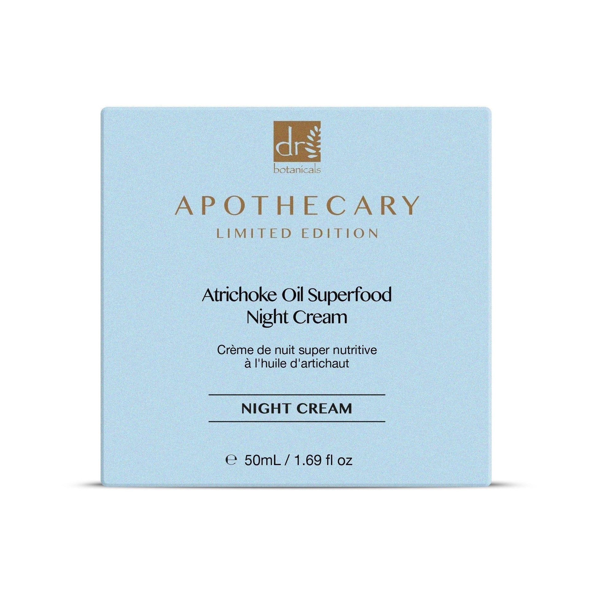 Dr Botanicals Artichoke Oil Superfood Night Cream 50ml Twin Value Savings Pack - skinChemists