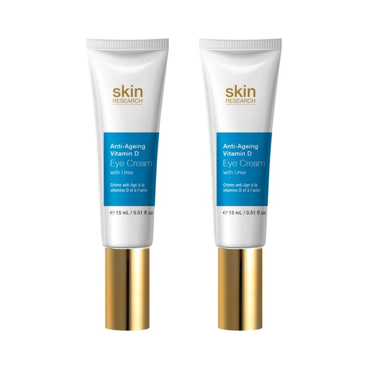 Skin Research Anti-Ageing Vitamin D Eye Cream with Urea 15ml Twin Value Savings Pack