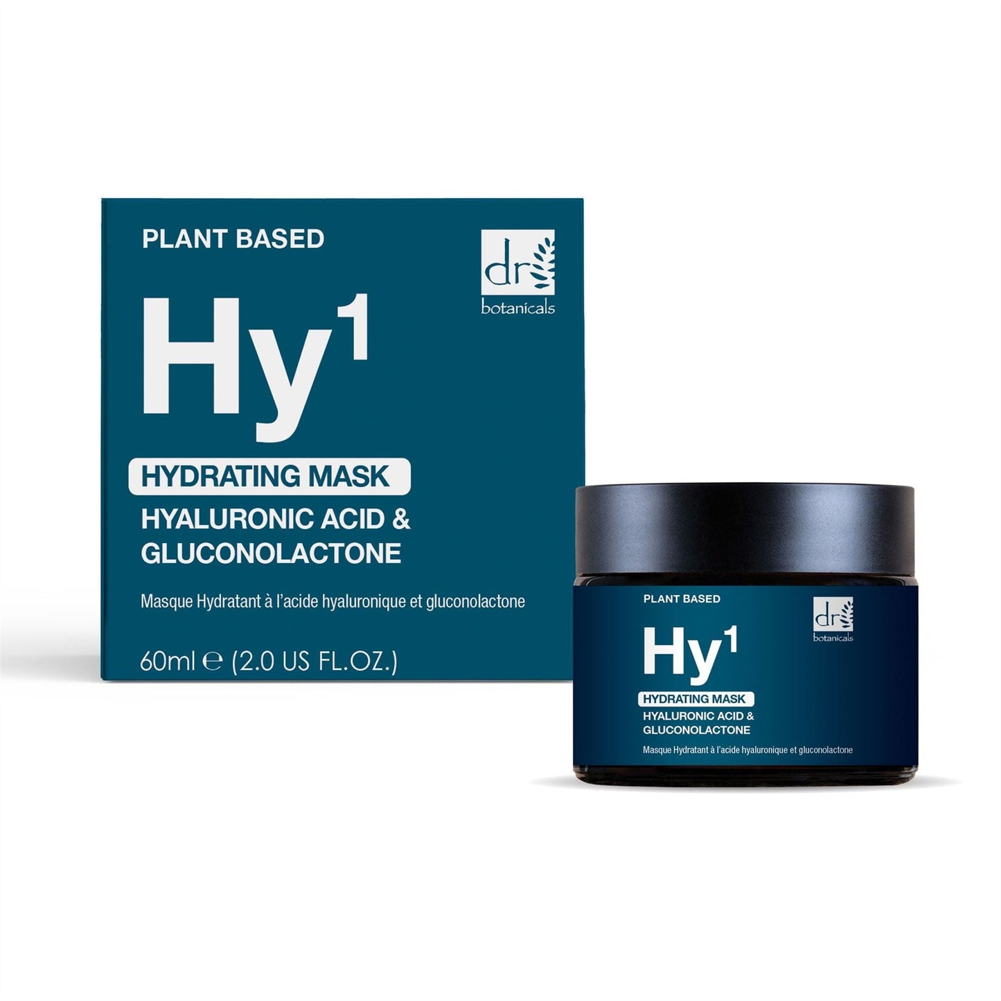 Dr Botanicals Hydrating Face Mask | 1% Hyaluronic Acid & 1% Gluconolactone (PHA) | Hydrates & Brightens