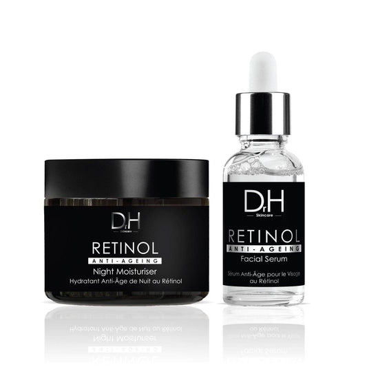 Retinol Anti-Ageing Night Moisturiser 60ml + Anti-Aging Retinol Facial Serum 30ml - skinChemists