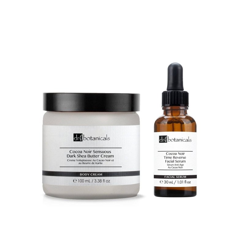 Cocoa Noir Face Cream & Serum Kit - Dr Botanicals