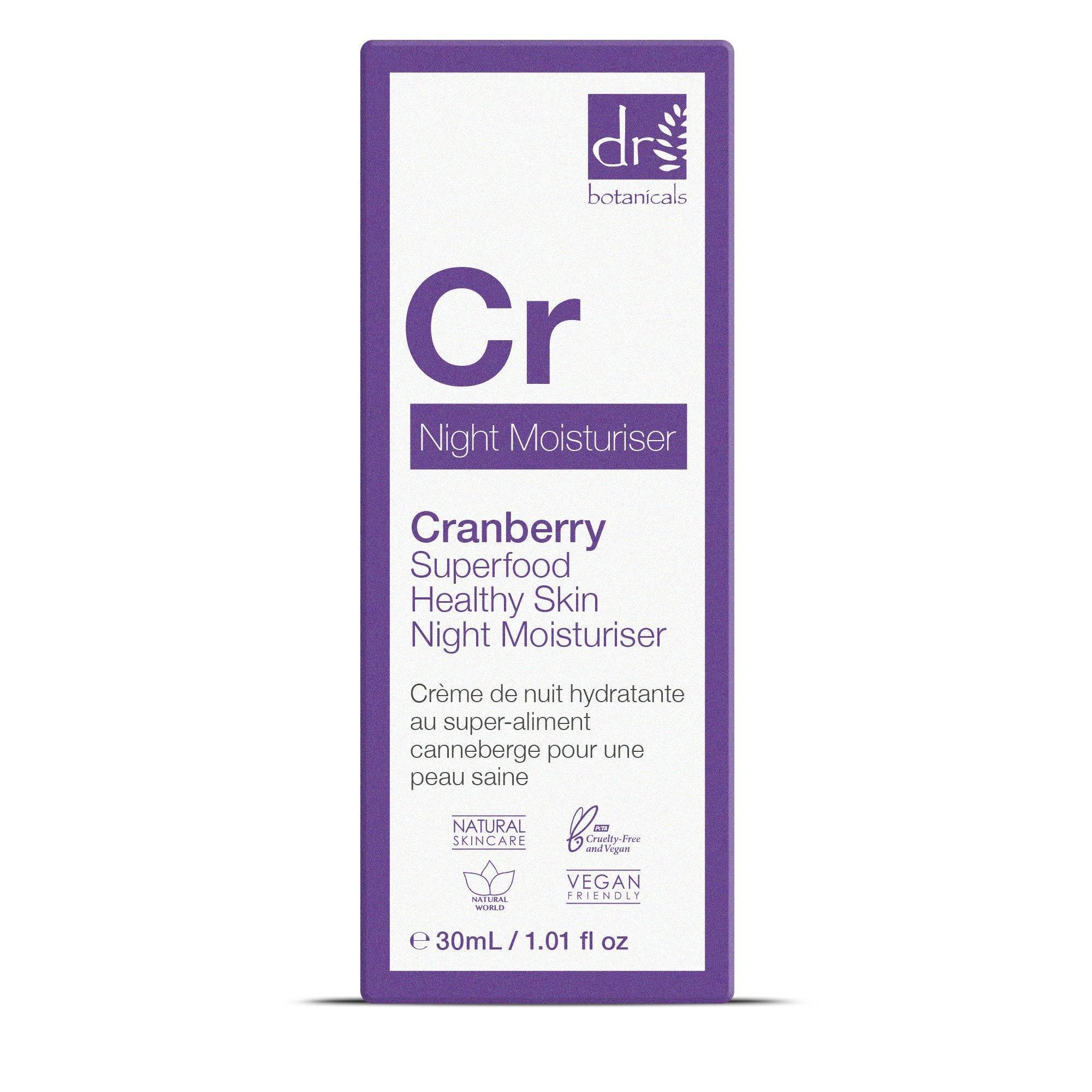 Cranberry Superfood Healthy Skin Night Moisturiser 30ml