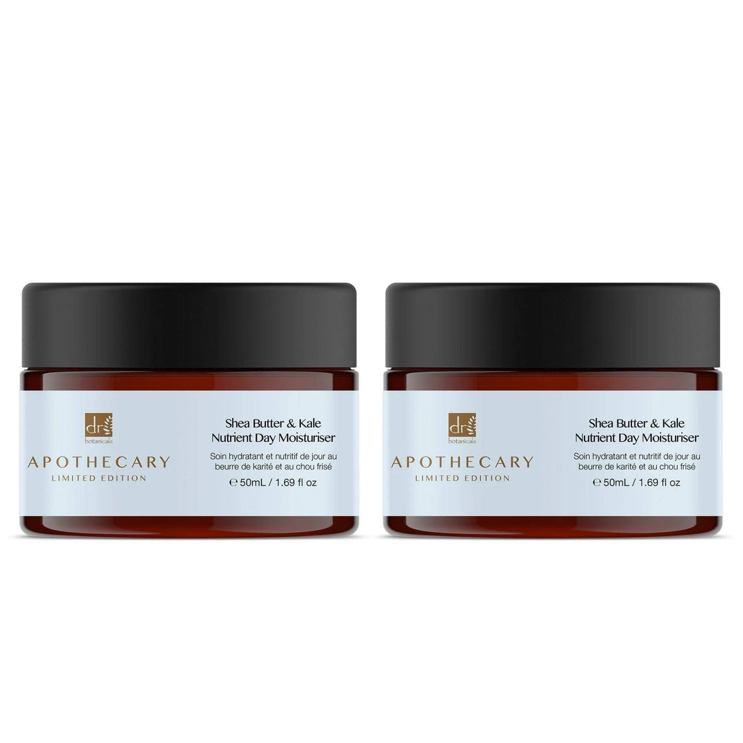 Dr Botanicals Shea Butter & Kale Nutrient Day Moisturiser 50ml Twin Value Savings Pack - skinChemists